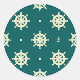 wielpatroon ronde sticker