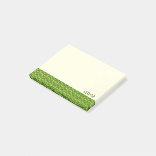Wielpatroonverfkleuren aangepaste tekst post-it® notes (Schuin)