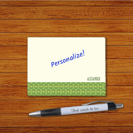 Wielpatroonverfkleuren aangepaste tekst post-it® notes