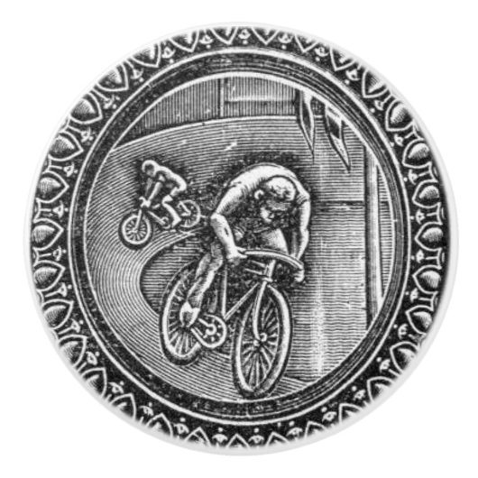  wielrennen keramische knop (Voorkant)