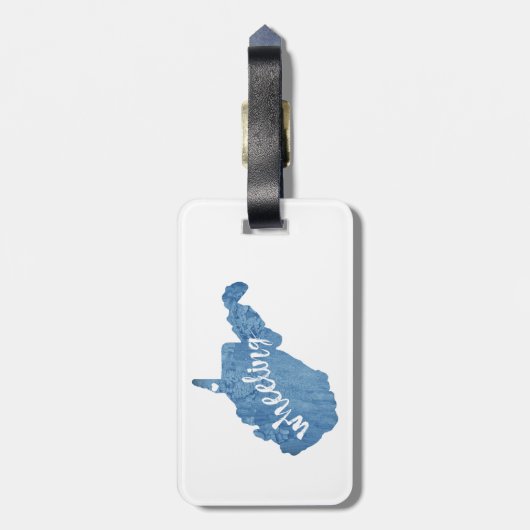 Wielrennen West Virginia Wood Grain Bagagelabel (Achterkant verticaal)