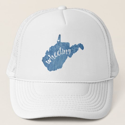 Wielrennen West Virginia Wood Grain Trucker Pet (Voorkant)