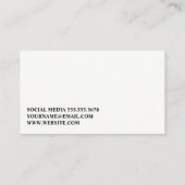 wielrenner | fitness-instructeur | sportschool visitekaartje (Achterkant)