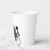 Wielrenrace papieren bekers (Links)