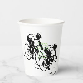 Wielrenrace papieren bekers