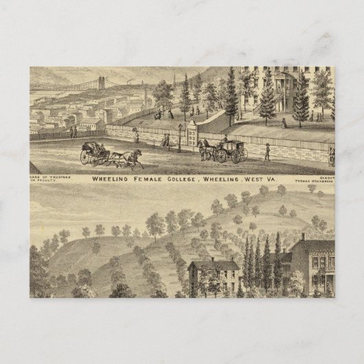 Wielscollege, wielrennen briefkaart (Voorkant)