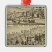 Wielscollege, wielrennen metalen ornament (Voorkant)