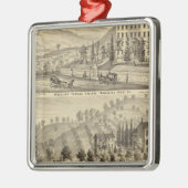 Wielscollege, wielrennen metalen ornament (Links)