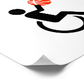 Wielstoel basketbal poster (Hoek)