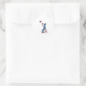 Wielstoel Basketball Ronde Sticker (Tas)