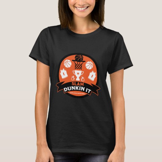 Wielstoel Basketball-spelers T-shirt (Voorkant)