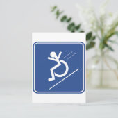 Wielstoel. Briefkaart (Staand voorkant)