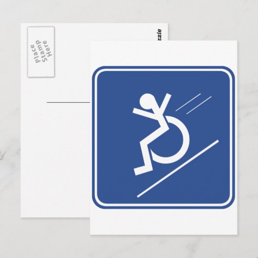 Wielstoel. Briefkaart (Voorkant / Achterkant)