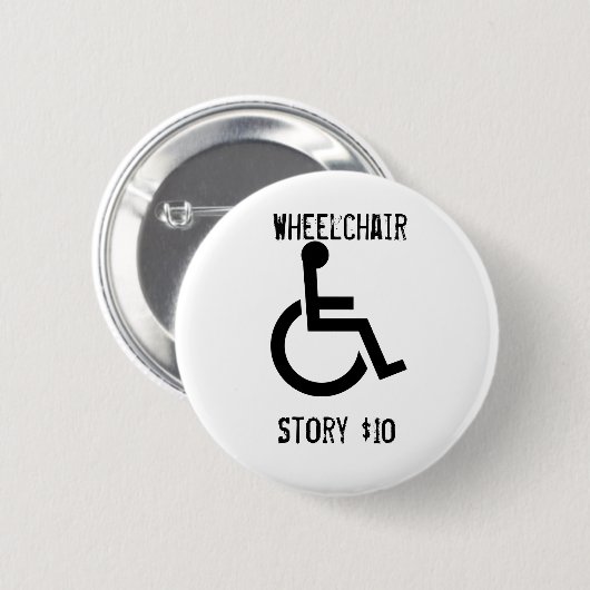 Wielstoel Button (Voorkant /achterkant)