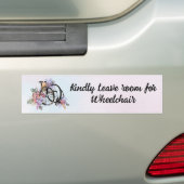 Wielstoel Handicap Bumpersticker (Op auto)