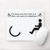 Wielstoel Handicap Logo Muismat (Met muis)