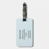 Wielstoel Racen Bagagelabel (Achterkant verticaal)