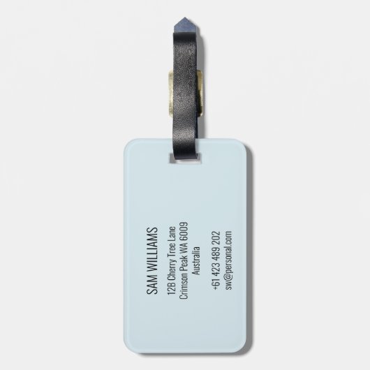 Wielstoel Racen Bagagelabel (Achterkant verticaal)