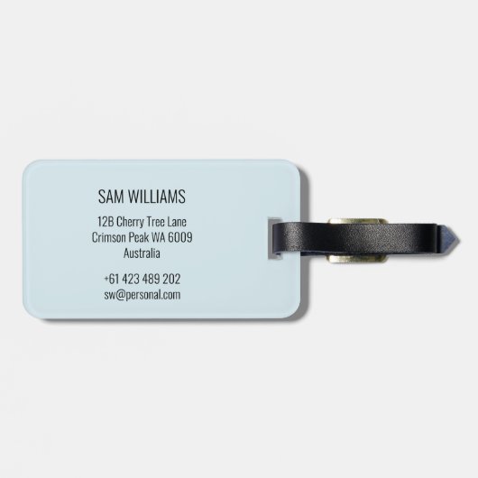 Wielstoel Racen Bagagelabel (Achterkant horizontaal)