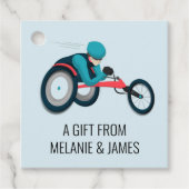 Wielstoel Racen Bedankjes Labels (Voorkant)