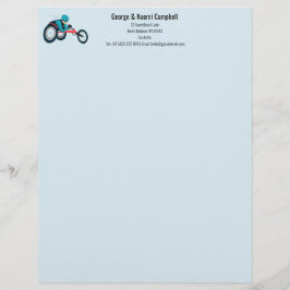 Wielstoel Racen Briefhoofd