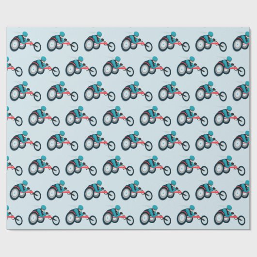 Wielstoel Racen Cadeaupapier (Vlak)