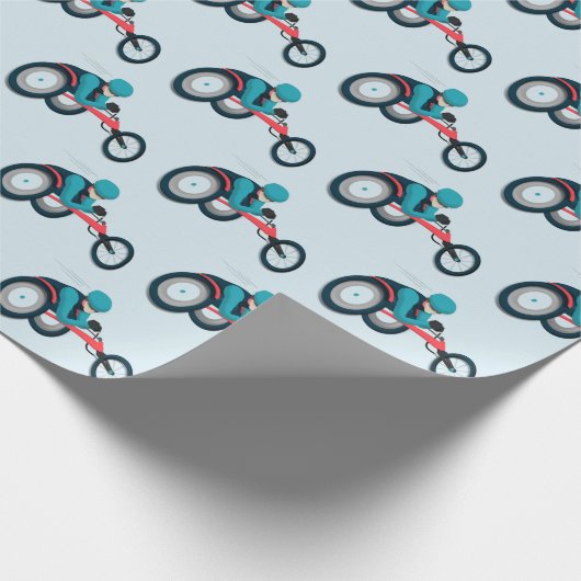 Wielstoel Racen Cadeaupapier (Hoek)