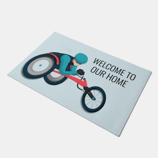 Wielstoel Racen Deurmat (Schuin)