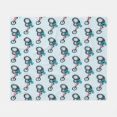 Wielstoel Racen Fleece Deken (Voorkant (Horizontaal))