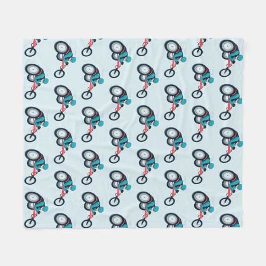 Wielstoel Racen Fleece Deken (Voorkant (Horizontaal))