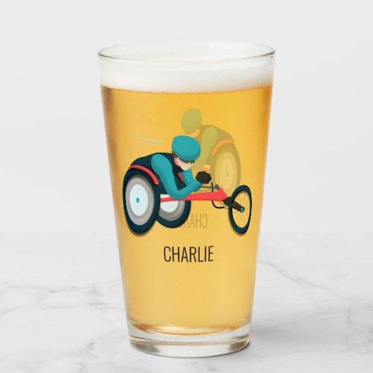 Wielstoel Racen Glas (Voorkant gevuld)