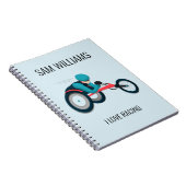 Wielstoel Racen Notitieboek (Rechterzijde)