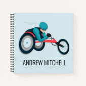 Wielstoel Racen Notitieboek (Voorkant)