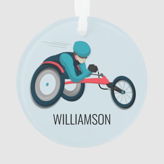 Wielstoel Racen Ornament (achterkant)