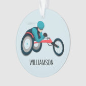 Wielstoel Racen Ornament (voorkant)