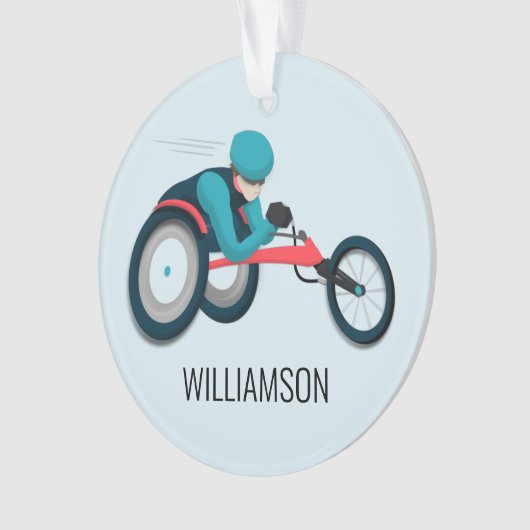 Wielstoel Racen Ornament (voorkant)