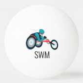 Wielstoel Racen Pingpongbal (Voorkant)