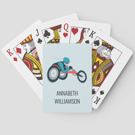 Wielstoel Racen Pokerkaarten (Achterkant)
