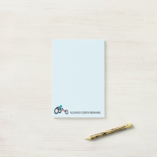 Wielstoel Racen Post-it® Notes (Op bureau)