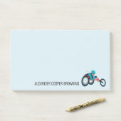 Wielstoel Racen Post-it® Notes (Op bureau)