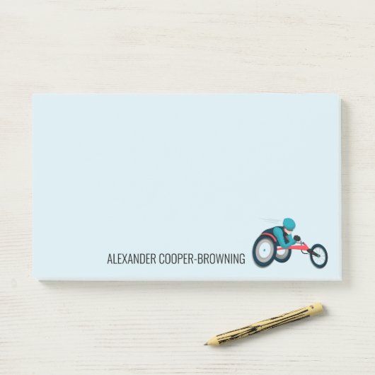 Wielstoel Racen Post-it® Notes (Op bureau)