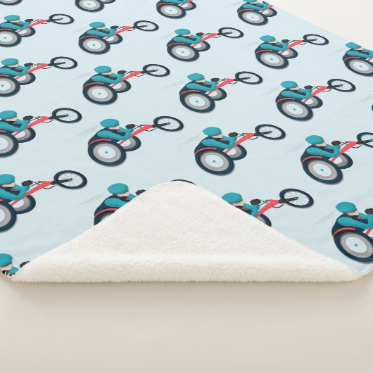 Wielstoel Racen Sherpa Deken (3/4)