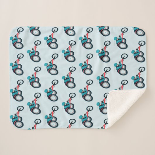 Wielstoel Racen Sherpa Deken (Voorkant (horizontaal))