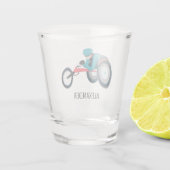 Wielstoel Racen Shot Glas (Achterkant)