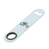 Wielstoel Racen Speed Flessenopener (Voorkant Gekanteld)