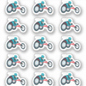 Wielstoel Racen Sticker (Voorkant)