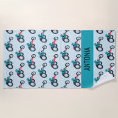 Wielstoel Racen Strandlaken (Voorkant)