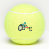 Wielstoel Racen Tennisballen (Achterkant)