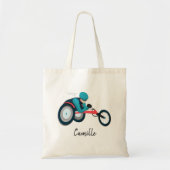 Wielstoel Racen Tote Bag (Voorkant)