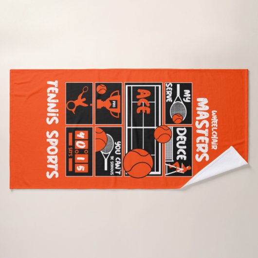 Wielstoel Tennis spelers Badhanddoek (Badhanddoek)